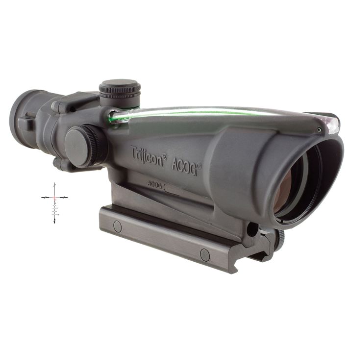 Trijicon 100163 ACOGBlack Hardcoat Anodized 3.5x 35mm Illuminated Green Crosshair .223/5.56 BDC Reticle