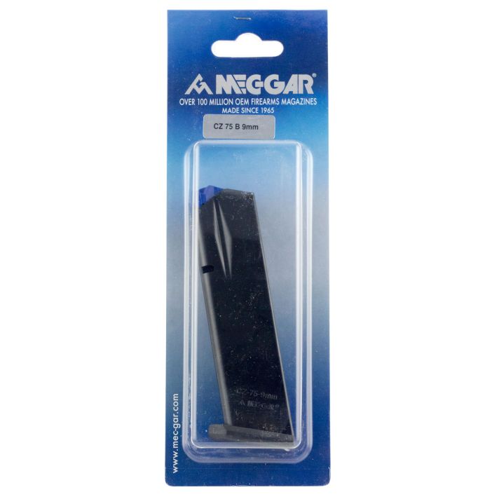 Mec-Gar MGCZ7517AFC StandardBlued w/ Anti-Friction Coating Detachable 17rd 9mm Luger for CZ 75B/Shadow 2/75 SP-01/Shadow 85B