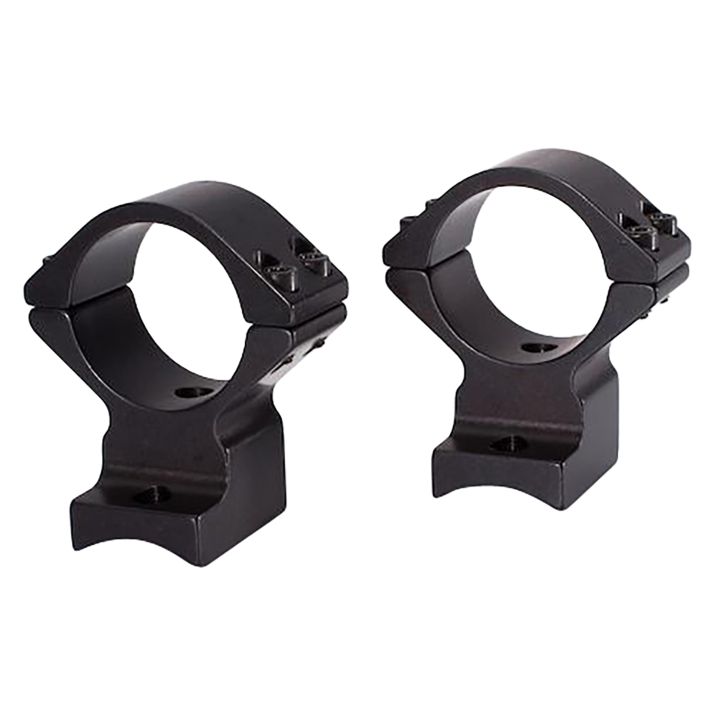 Talley 94X725 Scope Mount/Ring ComboExtended Black Anodized 1" Tube Savage Round Receiver with AccuTrigger (110 Series/A17/A22) Medium Rings