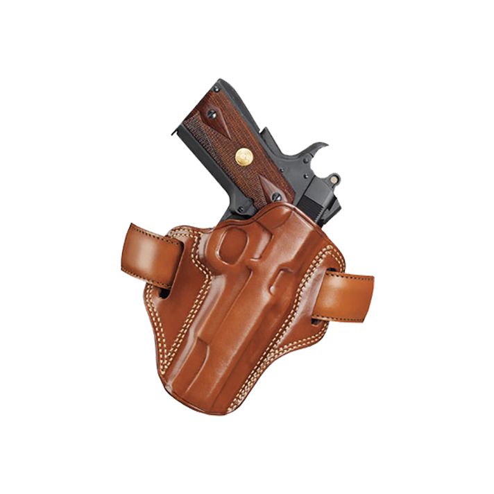 Galco CM112 Combat MasterOWB Tan Leather Belt Slide Fits S&W K Frame Fits Ruger Security-Six Right Hand