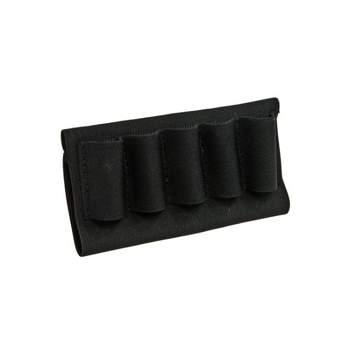 Blackhawk 74SH02BK Buttstock Shell HolderBlack Nylon 5rd Shotgun