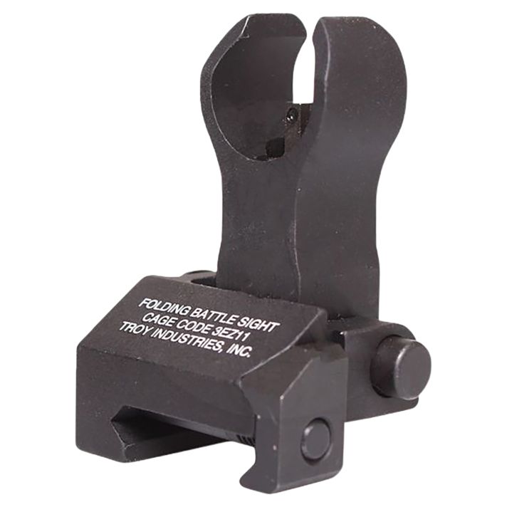 Troy Ind SSIGFBSFHBT02 Tritium Front Folding BattleSight HKBlack Hardcoat Anodized for HK