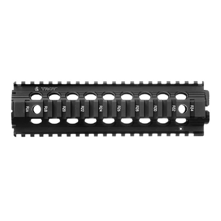 Troy Ind SRAIMRFD9BT00 Drop In Accessory Rail AR-15 Black Hardcoat Anodized Aluminum