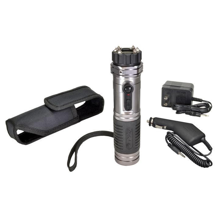 Zap ZAPL Zap Light Stun Gun/Flashlight Range of Contact Silver