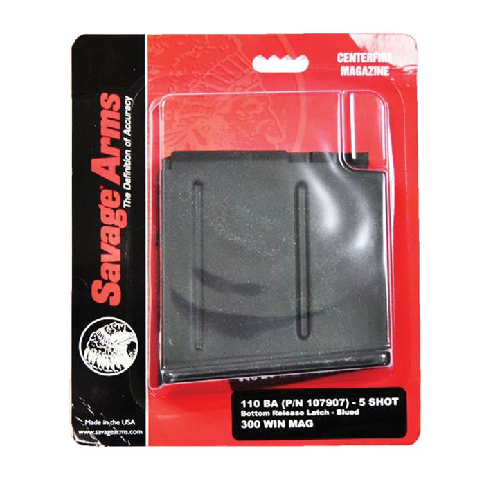 Savage Arms 55191 110BABlued Detachable 5rd for 300 Win Mag Savage 110BA/110BA Stealth