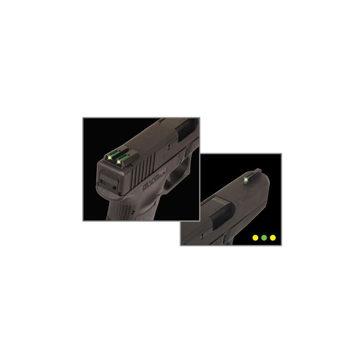 TruGlo TG131MPTY TFOGreen/Tritium/Fiber Optic Front Sight-Yellow/Tritium/Fiber Optic Rear Sight Smith & Wesson M&P