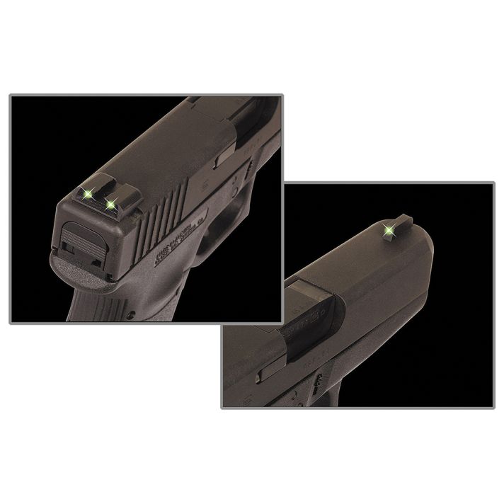 TruGlo TG231MP TritiumBlack | Green Tritium Front Sight Green Tritium Rear Sight