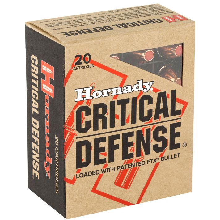 Hornady 90900 Critical Defense45ACP 185gr Hornady Flex Tip eXpanding 20 Per Box/10 Case