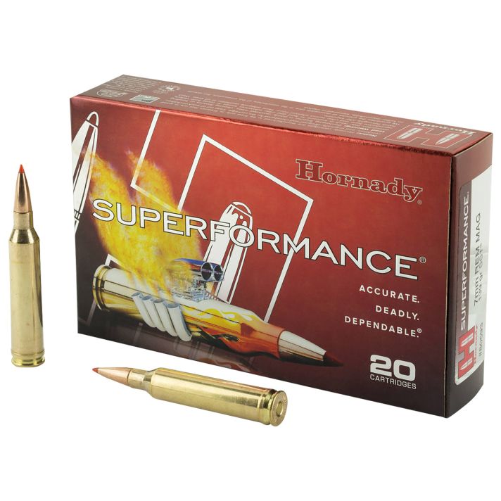 Hornady 80593 Superformance7mmRemMag 139gr Super Shock Tip 20 Per Box/10 Case