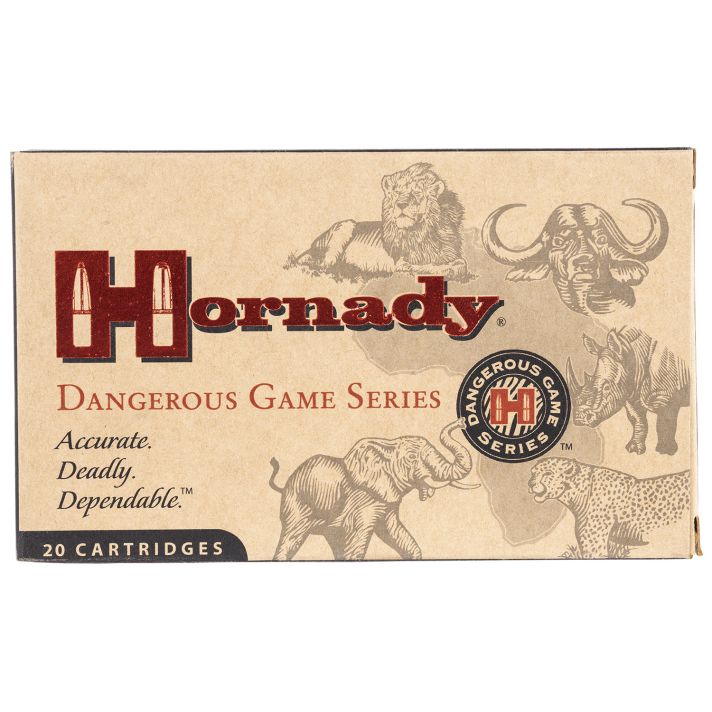 Hornady 82303 Dangerous Game9.3mmx62Mauser 286gr InterLock Spire Point Recoil Proof 20 Per Box/6 Case