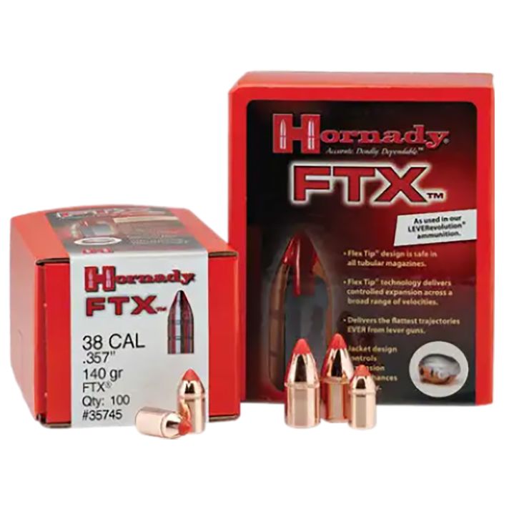 Hornady 44105 FTX44 Cal .430 225 gr Flex Tip eXpanding 100 Per Box/ 15 Case