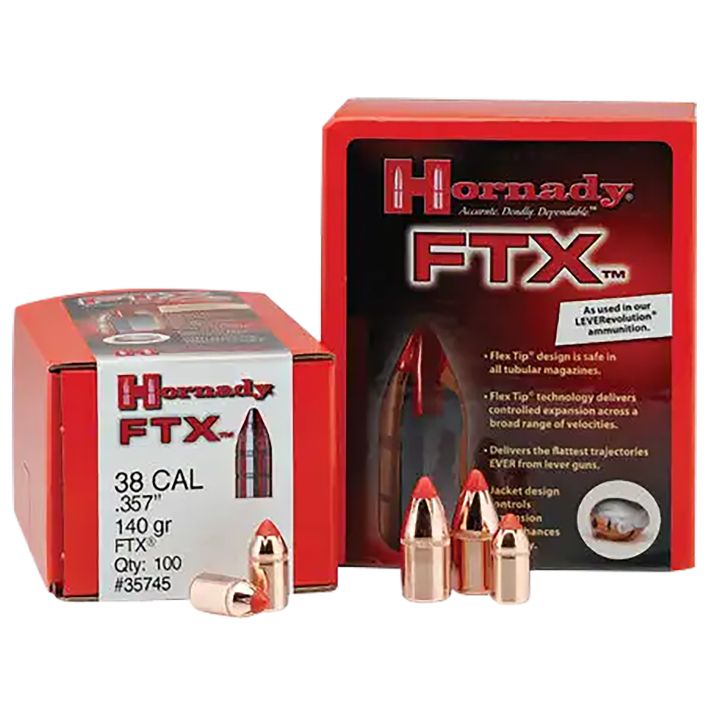 Hornady 45218 FTX45 Cal .452 225 gr Flex Tip eXpanding 100 Per Box/ 15 Case
