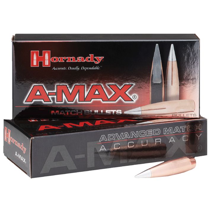 Hornady 5165 A-MAX50 Cal 750 gr A Max 20 Per Box/ 12 Case