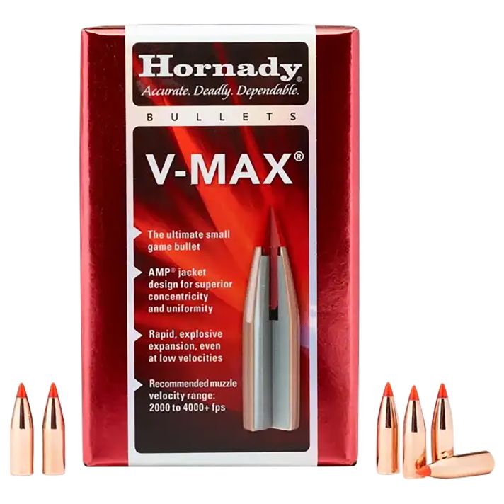 Hornady 17105 V-Max17 Cal .172 25 gr V Max 100 Per Box/ 40 Case