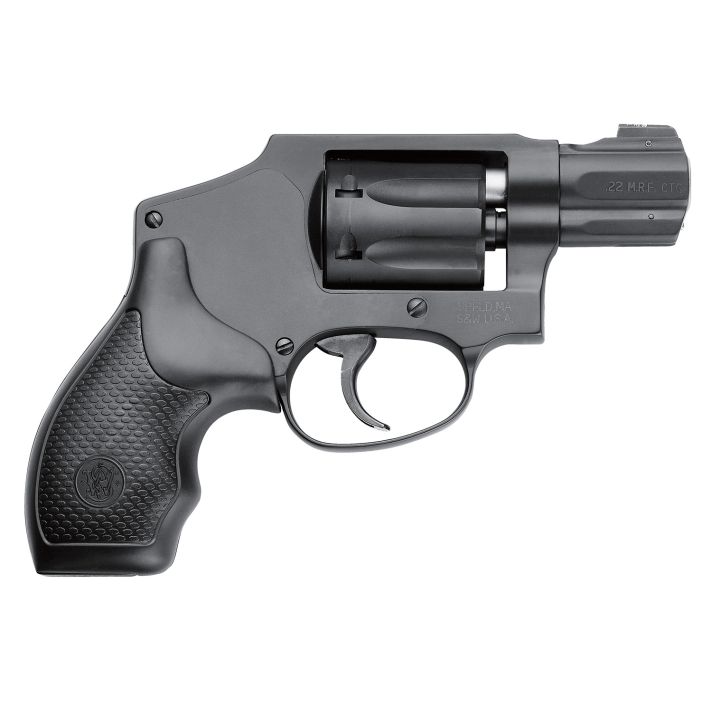 Smith & Wesson 103351 Model 351 Classic 22 WMR 7 Shot 1.88" Black Stainless Steel Barrel, Black Aluminum Cylinder & J-Frame, InternalHammer, XS Sights White Dot Front Sight