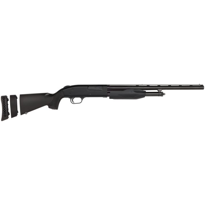 Mossberg 50485 510 Super Bantam Youth 20 Gauge 3" 3+1 18.50" Vent Rib Barrel, Dual Extractors, EZ-Reach Forend, Blued Metal Finish, Synthetic Stock w/Adjustable LOP Spacer, Includes Accu-Set Chokes