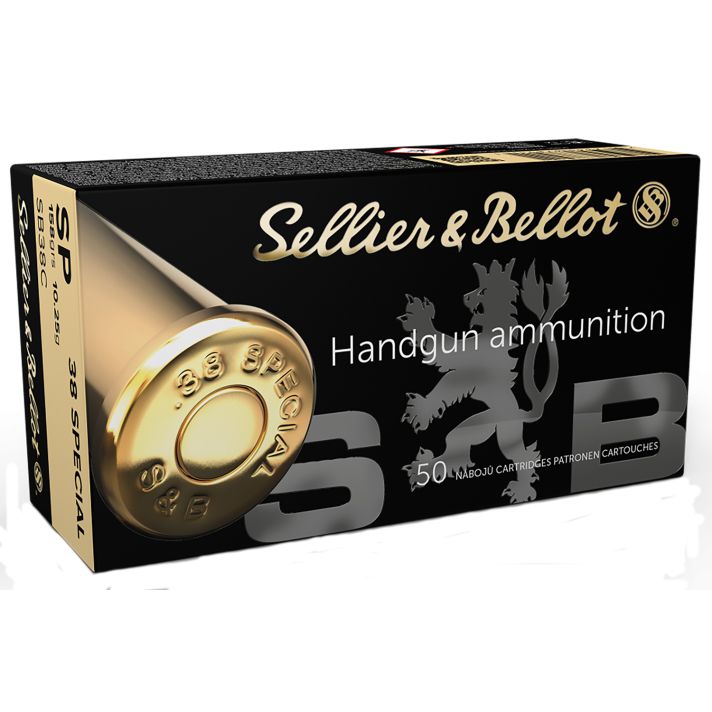 Sellier & Bellot SB38C Handgun38Special 158gr Soft Point 50 Per Box/20 Case