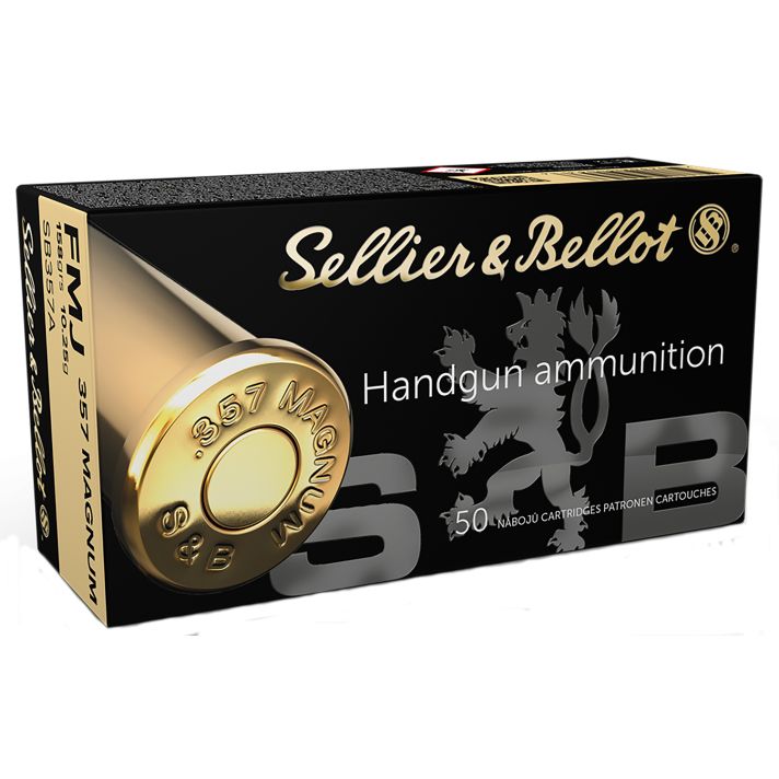 Sellier & Bellot SB357A Handgun357Mag 158gr Full Metal Jacket 50 Per Box/20 Case