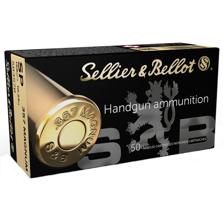Sellier & Bellot SB357B Handgun357Mag 158gr Soft Point 50 Per Box/20 Case