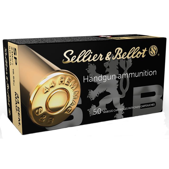 Sellier & Bellot SB44A Handgun44RemMag 240gr Soft Point 50 Per Box/12 Case