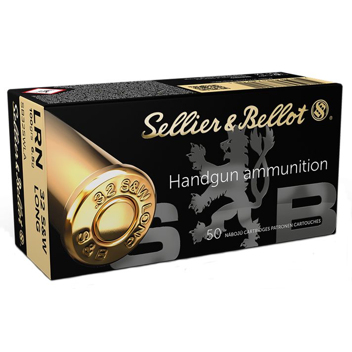Sellier & Bellot SB32SWLA Handgun32S&WLong 100gr Lead Round Nose 50 Per Box/30 Case