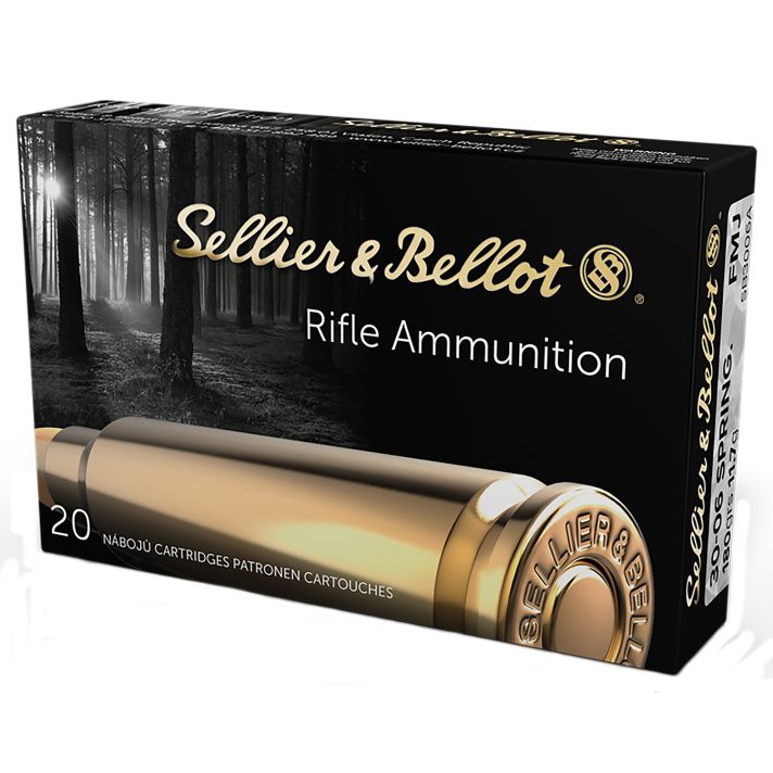 Sellier & Bellot SB3006A Rifle30-06Springfield 180gr Full Metal Jacket 20 Per Box/20 Case