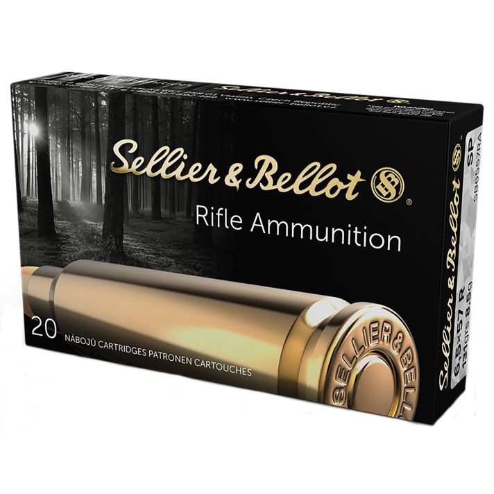 Sellier & Bellot SB6557RA Rifle6.5x57mm 131gr Soft Point 20 Per Box/20 Case