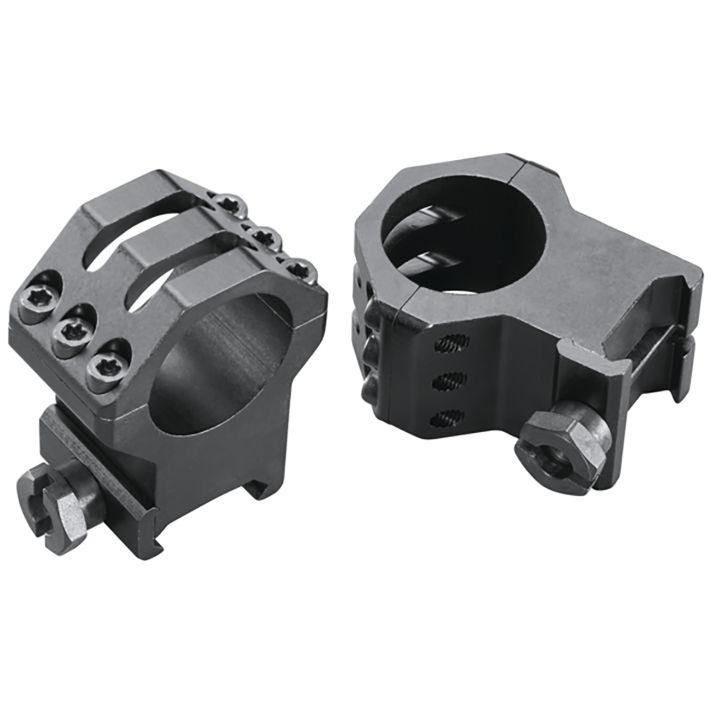 Weaver Mounts 48353 Six-Hole Skeleton RingsMatte Black 1" Extra Extra High