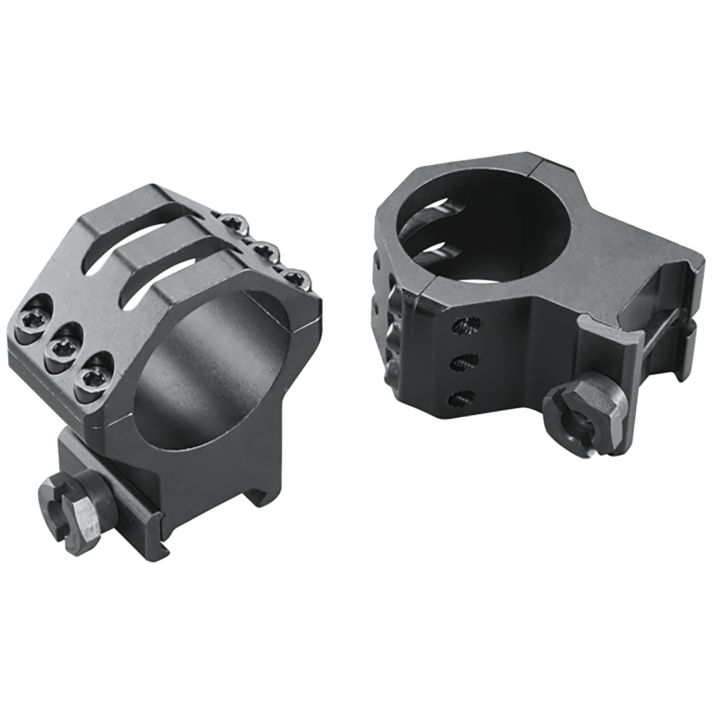 Weaver Mounts 48354 Six-Hole Skeleton RingsMatte Black 30mm Extra High
