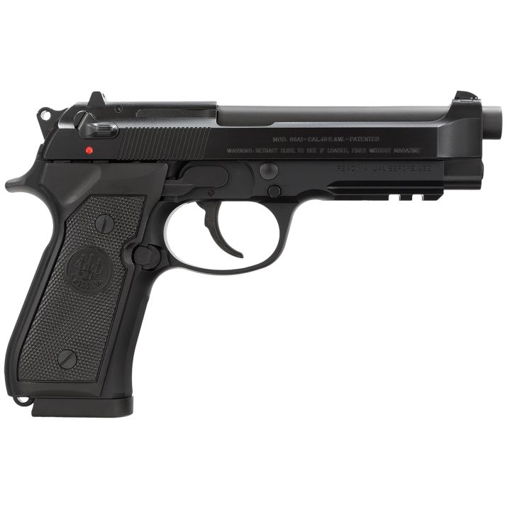 Beretta USA J9A4F11 96A140 S&W 4.90" Barrel 10+1, Black Bruniton Alloy Frame, Serrated Steel Slide & Polymer Grip