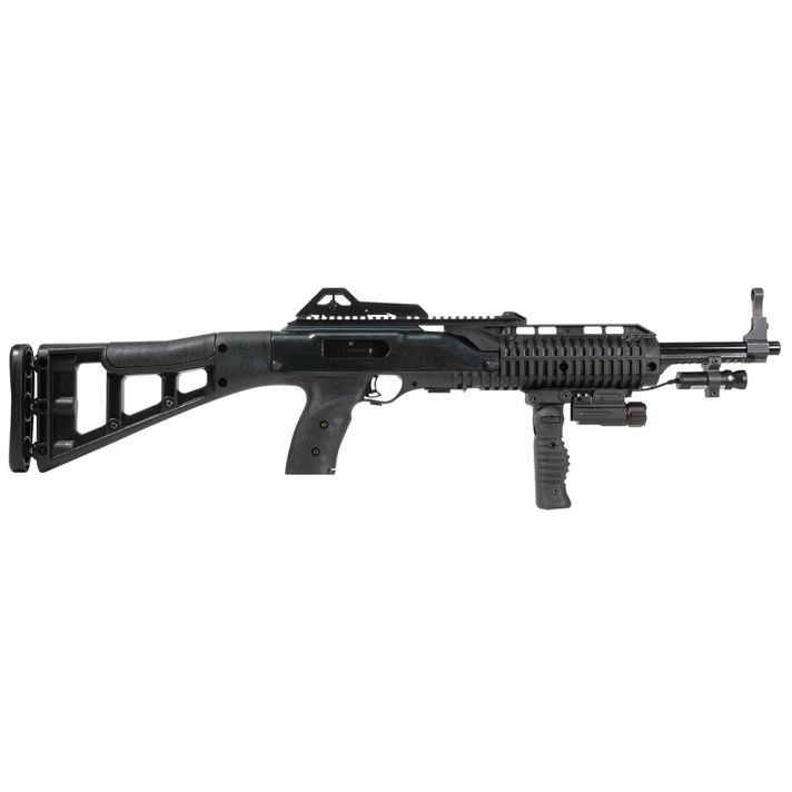 Hi-Point 995FGFLLAZTS 995TS Carbine 9mm Luger 16.50" 10+1 Black All Weather Molded Stock W/Forward Folding Grip, Weapon-Mounted Flashlight and Laser