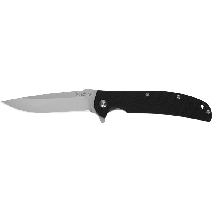 Kershaw 3410 Chill3.10" Folding Drop Point Plain Bead Blasted 8Cr13MoV SS Blade Black G10 Handle Includes Pocket Clip