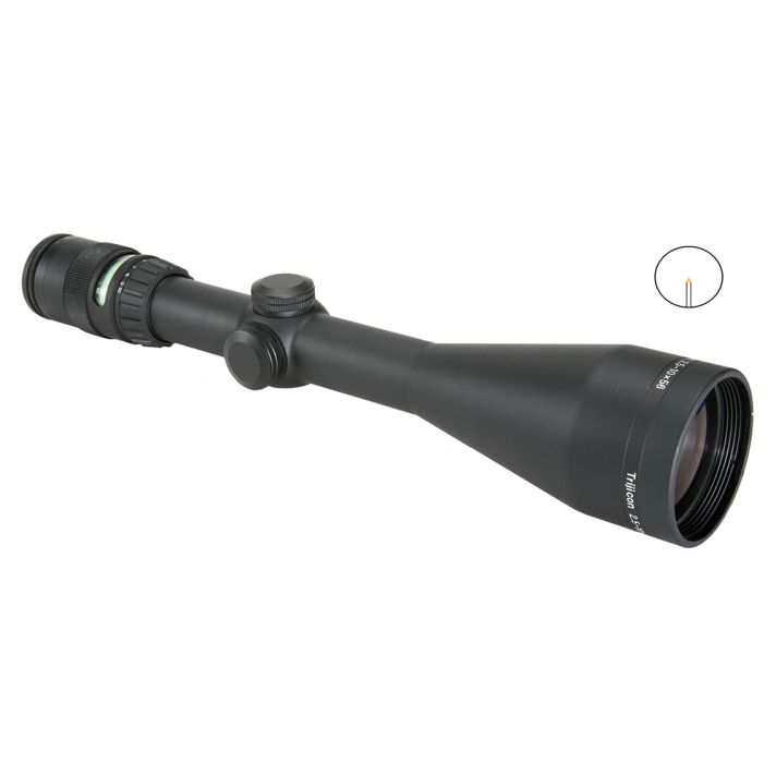 Trijicon 200033 AccuPointBlack Hardcoat Anodized 2.5-10x56mm 30mm Tube, Illuminated Green Triangle Post Reticle