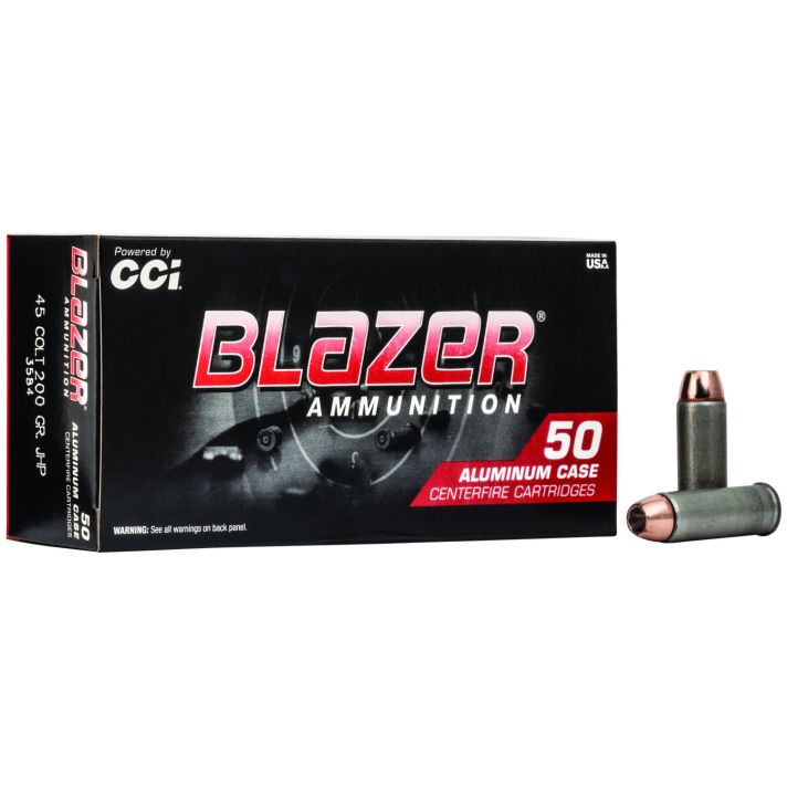 CCI 3584 Blazer Handgun 45Colt 200gr Jacketed Hollow Point 50 Per Box/20 Case