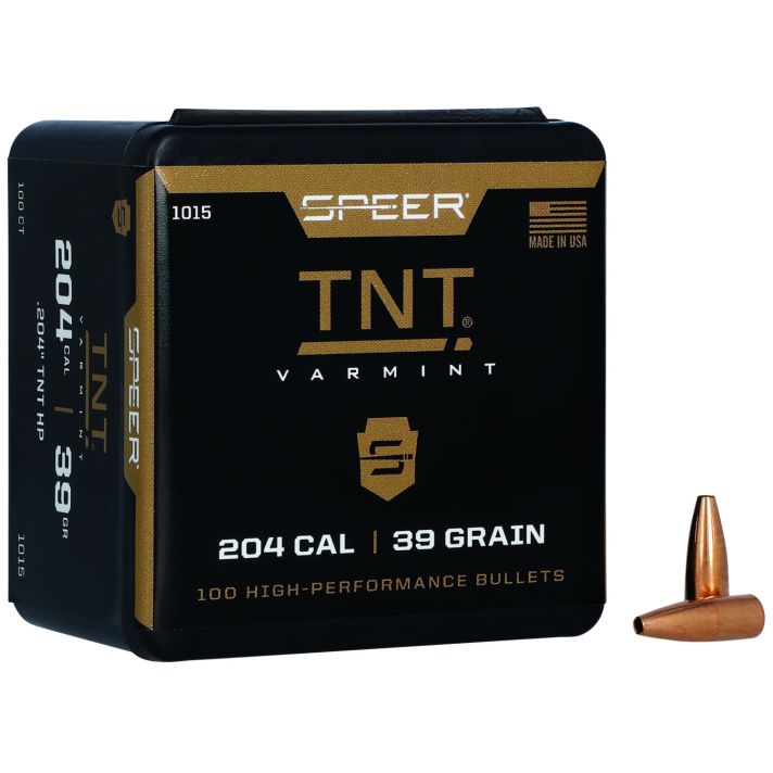 Speer 1015 TNT204Cal 39gr TNT Hollow Point 100 Per Box/5 Case
