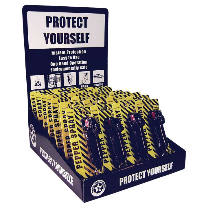 Eliminator Spray EKCH1416 Pepper Spray Lipstick Case Counter Display Pepper Spray 16 Count