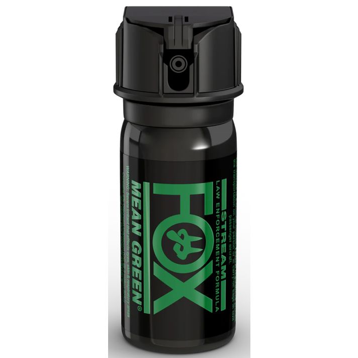 Fox Labs 156MGS Mean GreenCapsaicinoids 2 oz Black Spray Features Green Staining To ID Assaliant