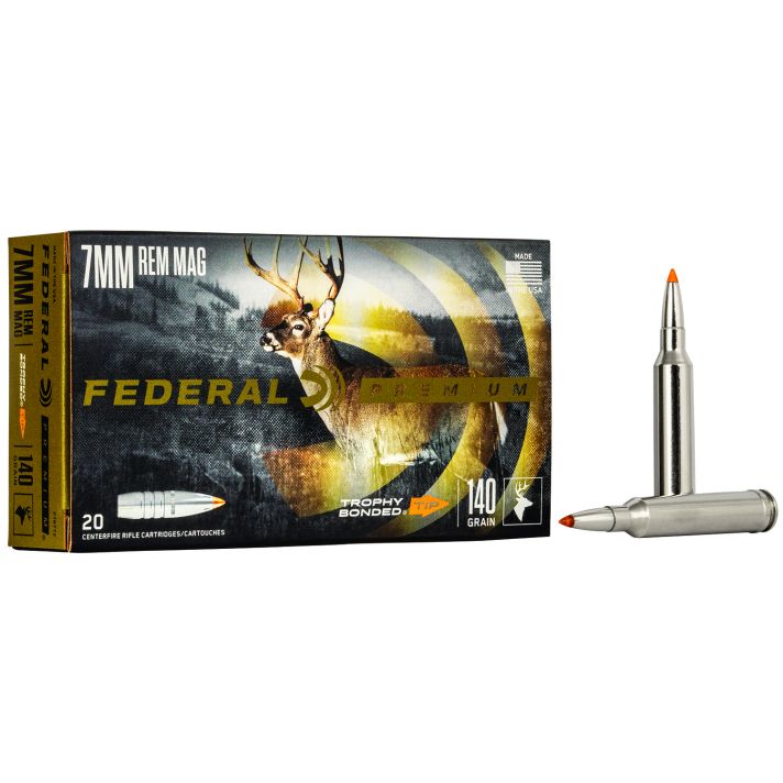 Federal P7RTT2 Premium7mmRemMag 140gr Trophy Bonded Tip 20 Per Box/10 Case