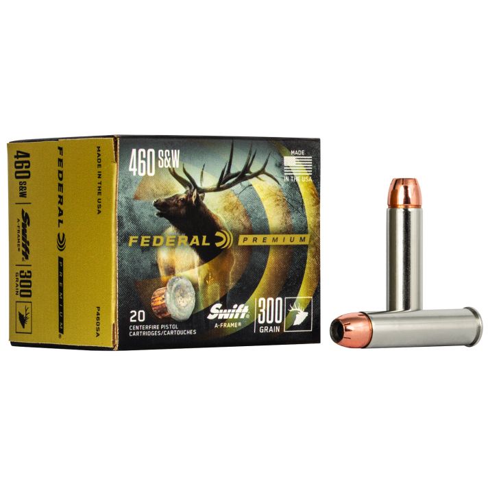 Federal P460SA Premium460S&W Mag 300gr Swift A Frame 20 Per Box/10 Case