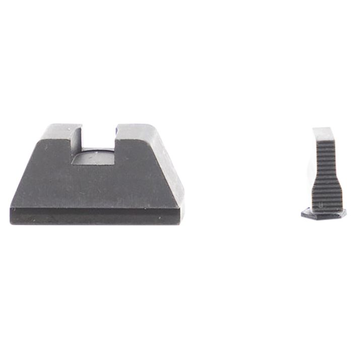 AmeriGlo GL429 Optic Compatible Sight Set for GlockXL Tall Serrated Front Sight-Black Rear Sight