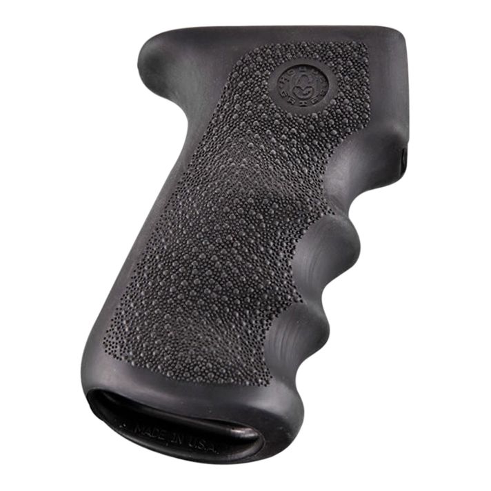 Hogue 74000 Rubber GripCobblestone Black with Finger Grooves for AK-47, AK-74
