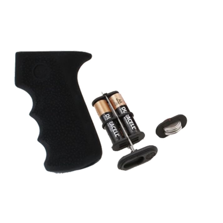 Hogue 74010 Rubber GripCobblestone Black Rubber with Finger Grooves & Storage for AK-47, AK-74 (Batteries Not Included)