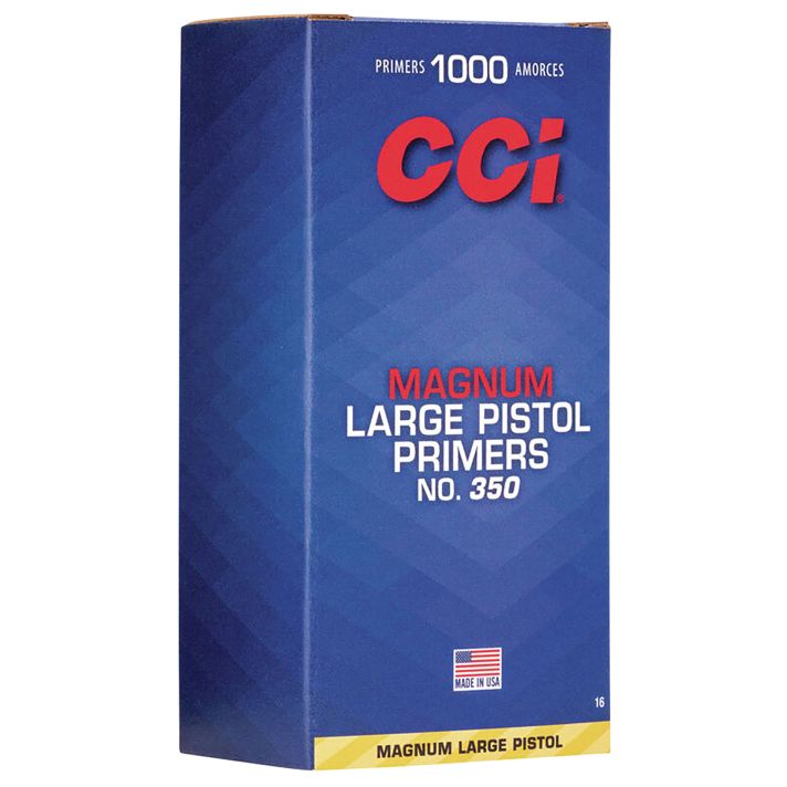 CCI 0016 Magnum Pistol No. 350 Large Pistol Multi Caliber Handgun 1000/Box