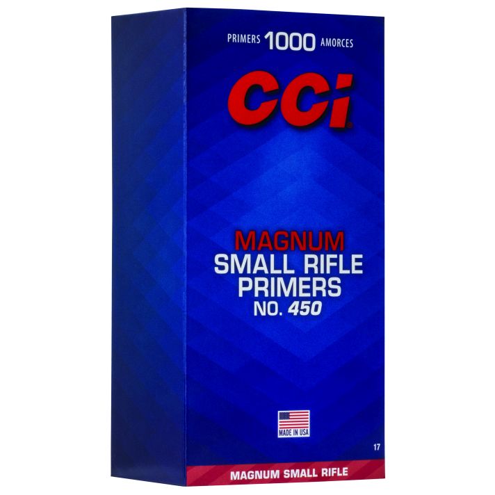 CCI 0017 Magnum Rifle No. 450 Small Magnum Rifle Multi Caliber 1000/Box