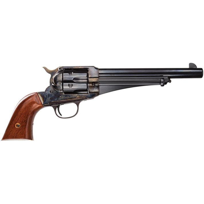 Taylors & Company 550383 1875 Army Outlaw 45 Colt (LC) Caliber with 7.50" Blued Finish Barrel, 6rd Capacity Blued Finish Cylinder, Color Case Hardened Finish Steel Frame & Walnut Grip
