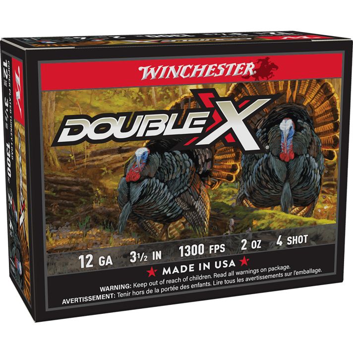 Winchester Ammo STH12354 Double X High Velocity Turkey 12Gauge 3.50" 2oz 4Shot 10 Per Box/10 Case