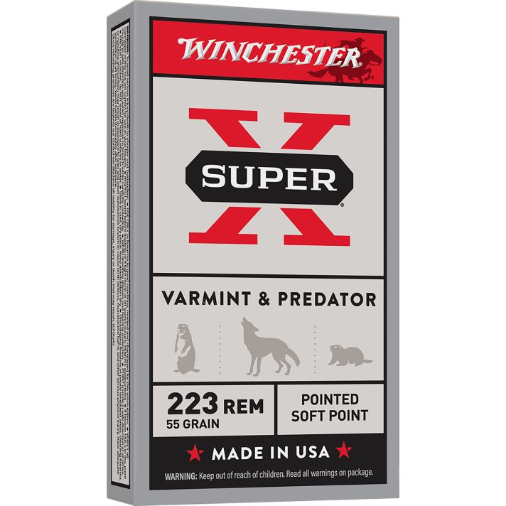 Winchester Ammo X223R Super X223Rem 55gr Jacketed Soft Point 20 Per Box/10 Case