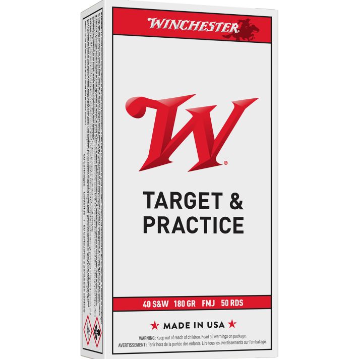 Winchester Ammo Q4238 USA40S&W 180gr Full Metal Jacket 50 Per Box/10 Case