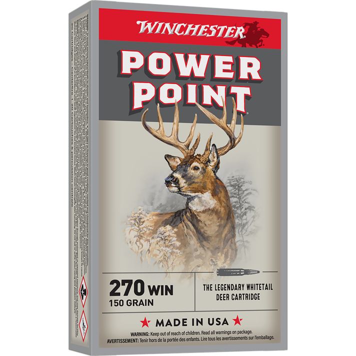 Winchester Ammo X2704 Power-Point270Win 150gr 20 Per Box/10 Case