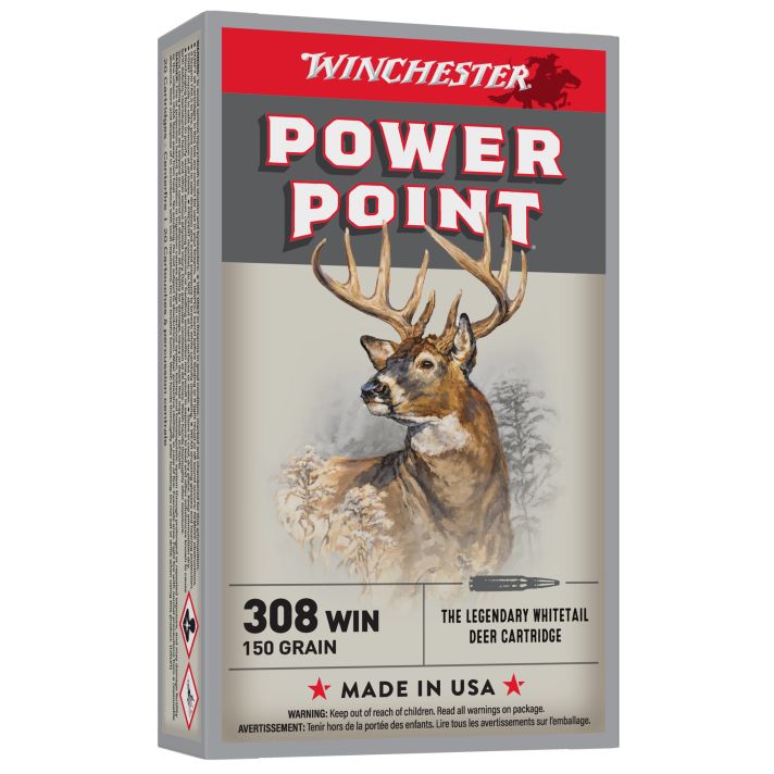 Winchester Ammo X3085 Power-Point308Win 150gr 20 Per Box/10 Case
